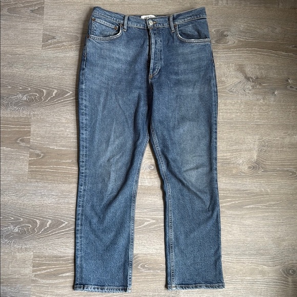 AGOLDE Riley High Rise Straight Crop in Transfer 29 - Picture 2 of 12